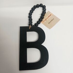 Wooden Bead Initial "B" Hanging Decor